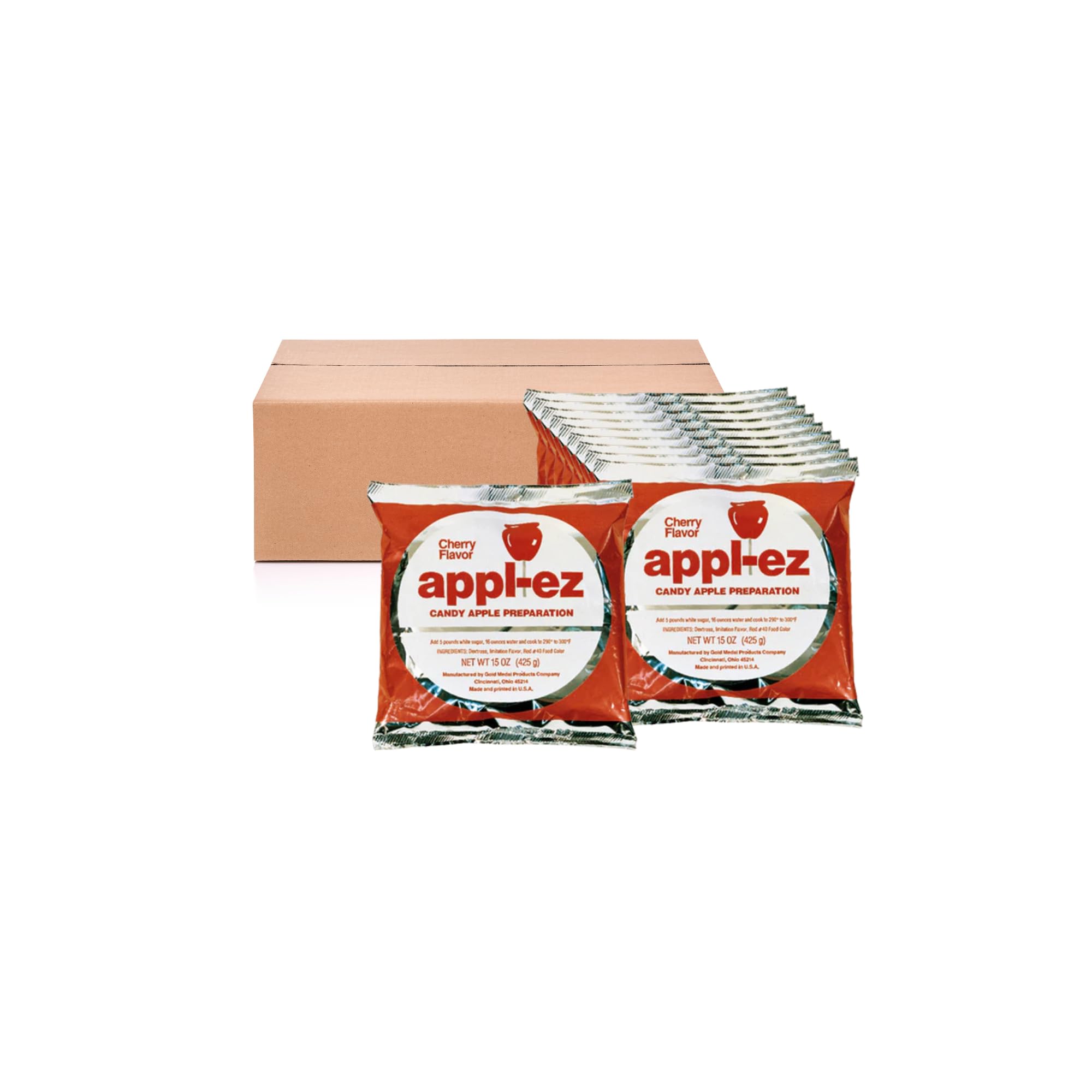 Amazon.com : Appl-EZ Candy Apple Mix, Cherry (Case of 15